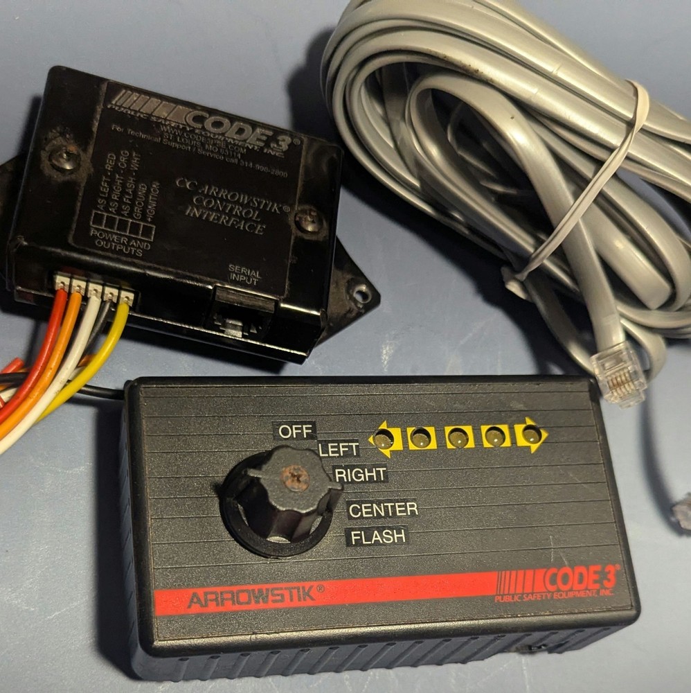 Code 3 T11623 Control Interface With Controller For CC Arrowstik 21 & 27 Series