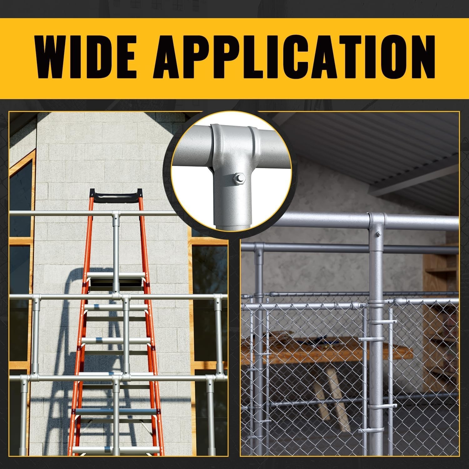 Corrosion Resistant 1-3/8 Inch End Rail T Clamps - 4 Pack for Easy Installation