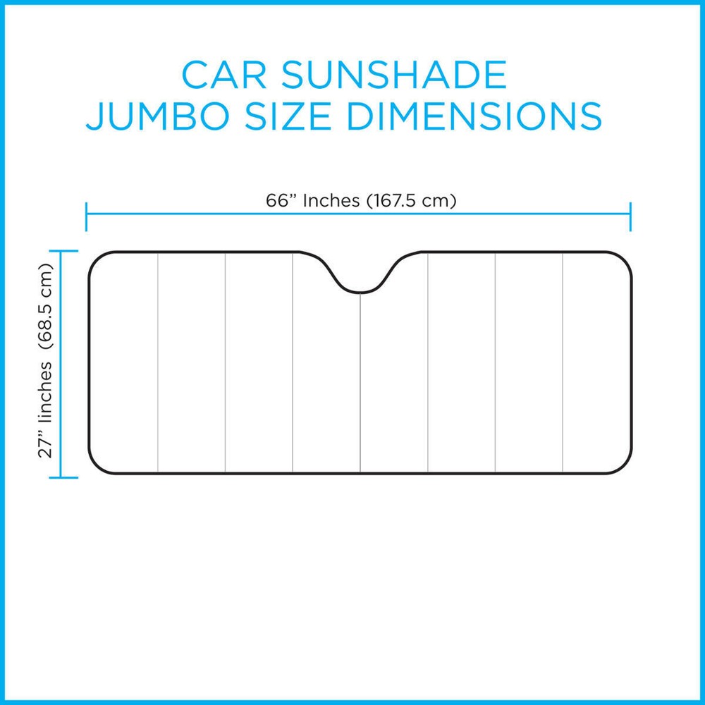 Large Jumbo Foldable Car Auto Sun Shade Visor Front Window Windshield Protection