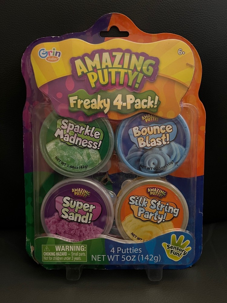 Grin Studios Amazing Putty Freaky 4-pack Sensory Fun New