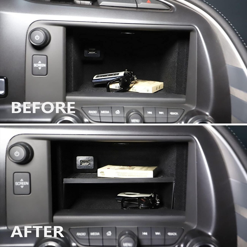 Dashboard Display Storage Bin Tray Holder Compatible for C7 Corvette Stingray 20
