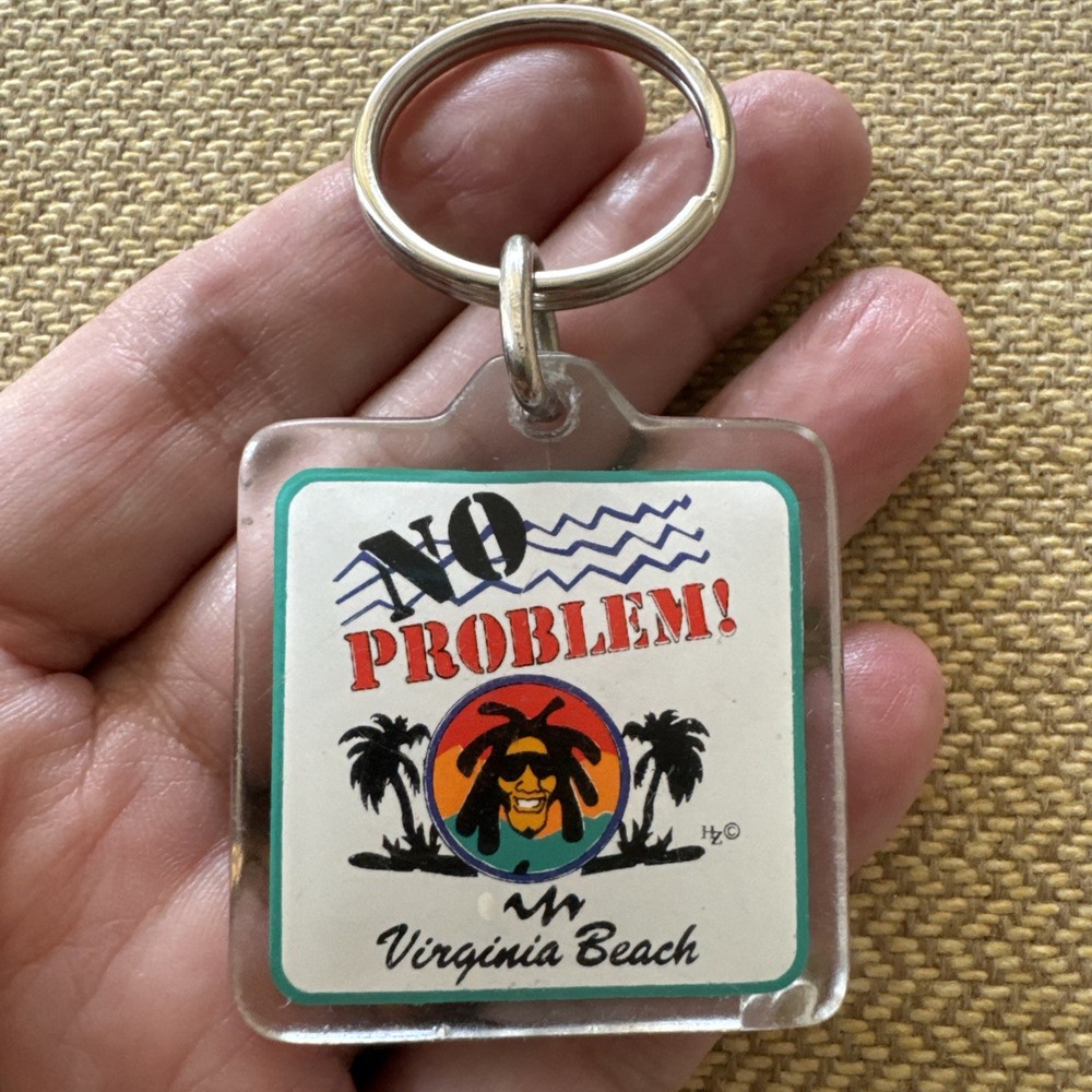 Vintage Keychain Virginia Beach No Problem