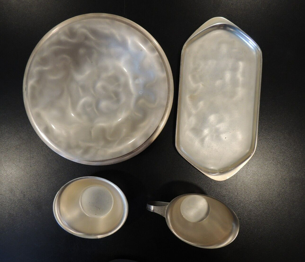 WMF IKORA Germany EP Brass Vintage Bowl Tray Creamer 4 piece set