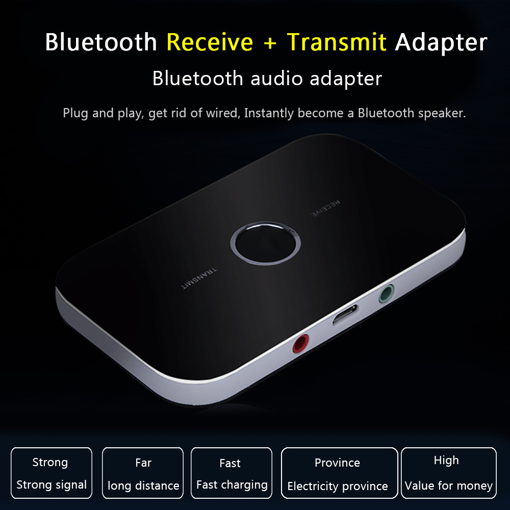 Bluetooth Transmitter Receiver,2-in-1 4.0 Wireless Audio Adapter for iPhone&More