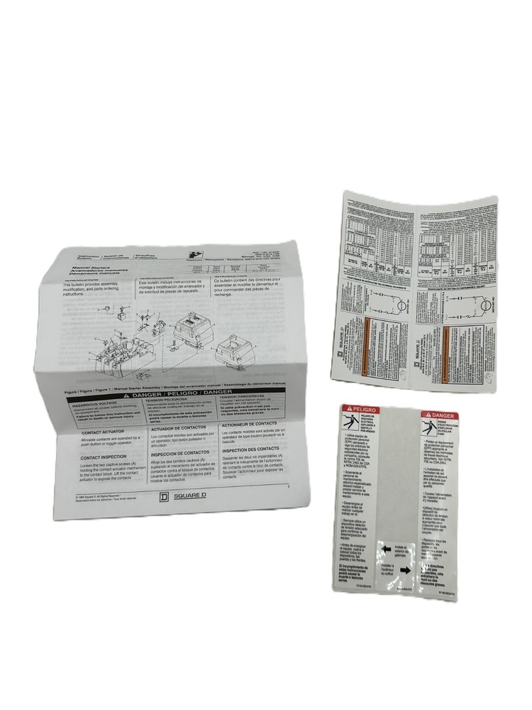 Square D 2510MCG2 AC Manual Starter Pushbutton Nema 1