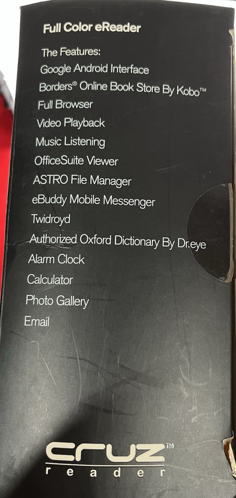 Cruz Reader Velocity R101 Microcomputer Android Bundle TESTED Easy Basic Works