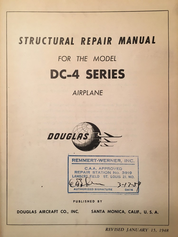 Douglas DC-4 Structural Repair Manual
