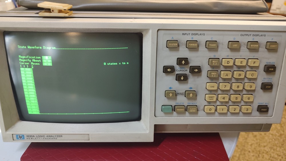 HP Hewlett Packard 1630 A Logic Analyzer- Working