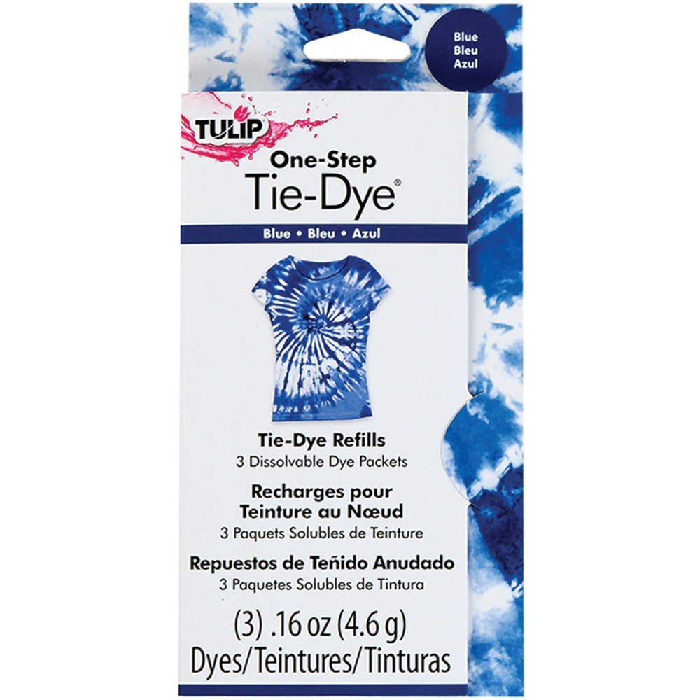 Tulip One-Step Tie-Dye Refill .13oz 3/Pkg-Blue