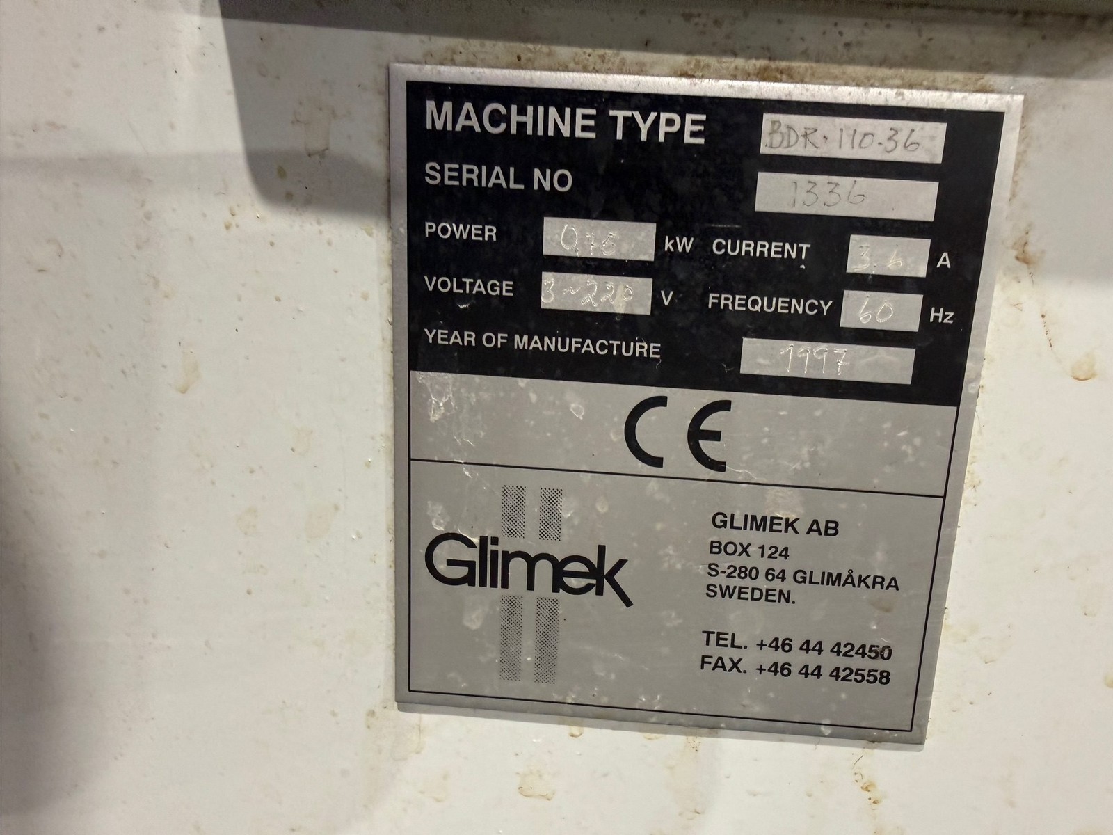 GLIMEK BDR-110-36 COMMERCIAL BUN DIVIDER ROUNDER