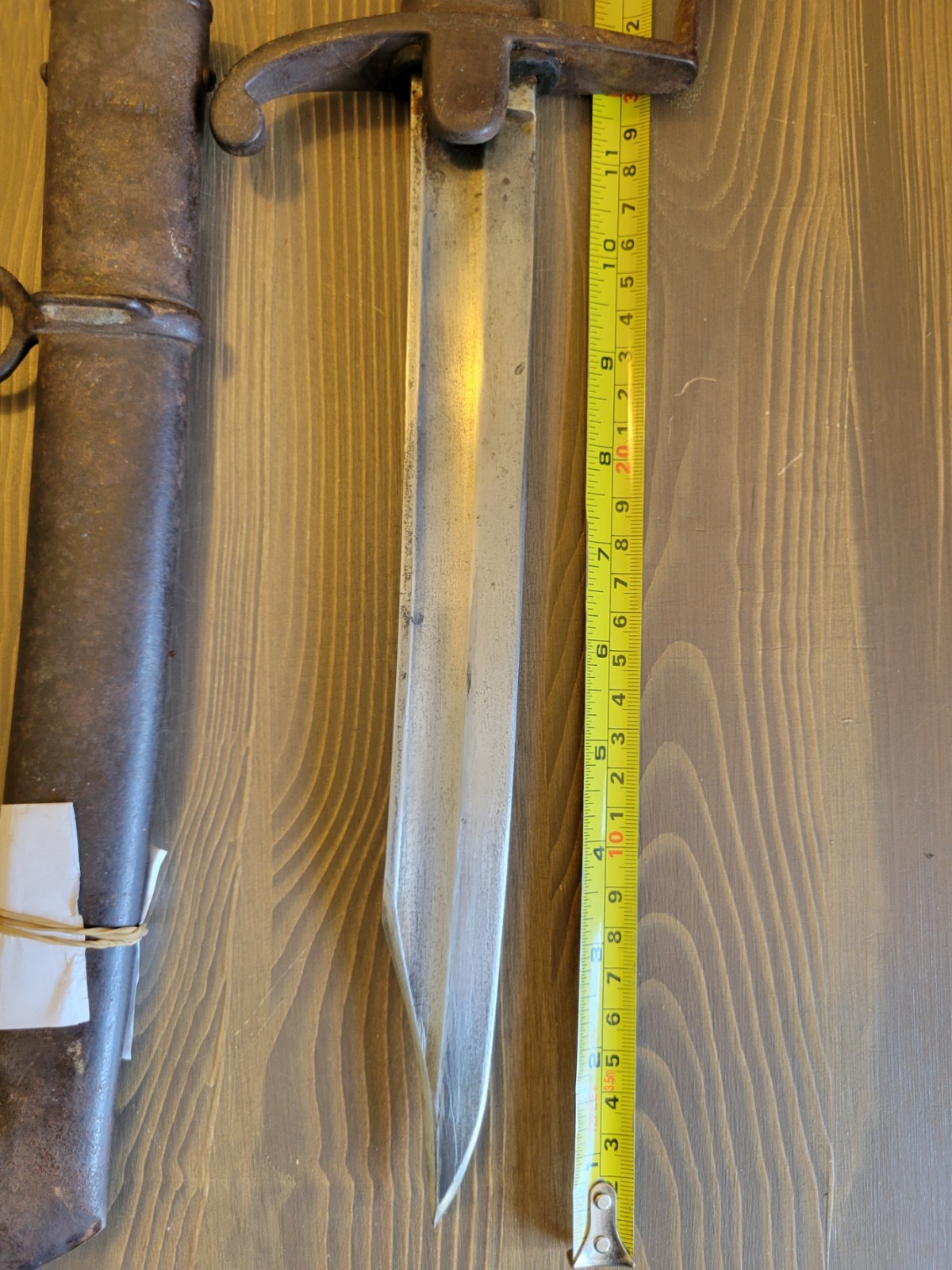 Imperial German Sword Cut-Down w/ Scabbard dated "1894"