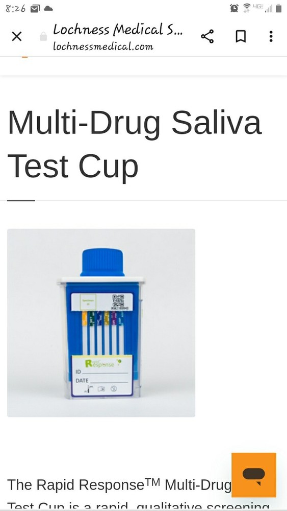 Rapid Response Drug Screening Saliva Test