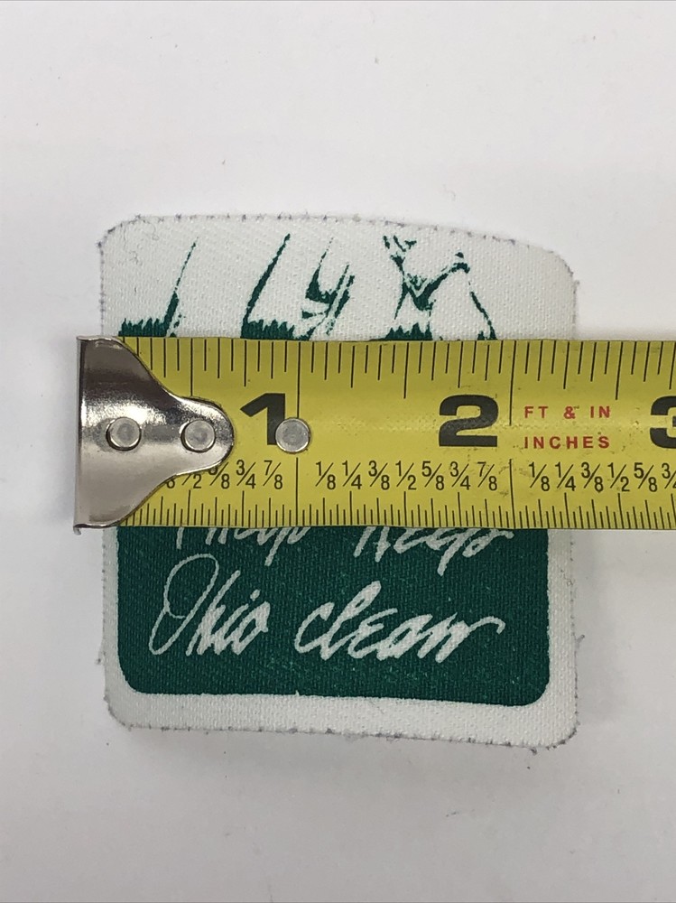 Vintage I Help Keep Ohio Clean Iron On Patch