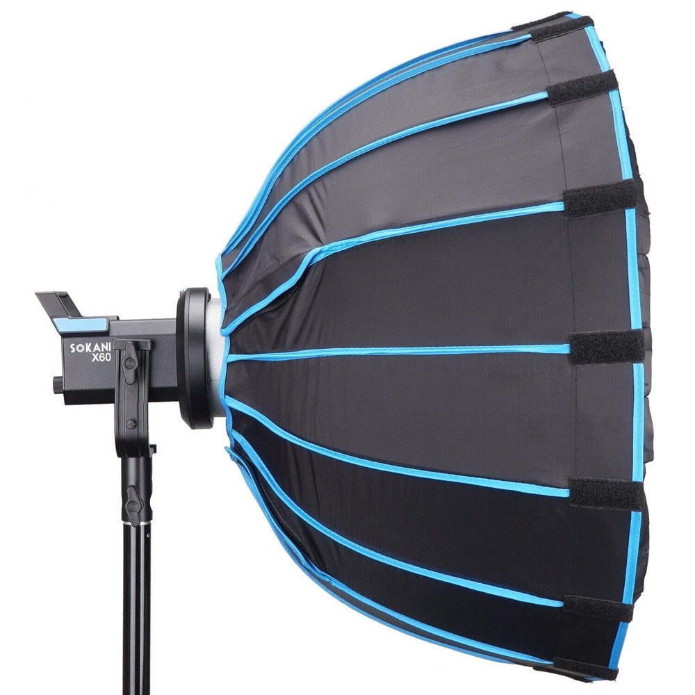 Portable 57CM Quickly Fast Installation Deep Parabolic Softbox Bowens with Grid