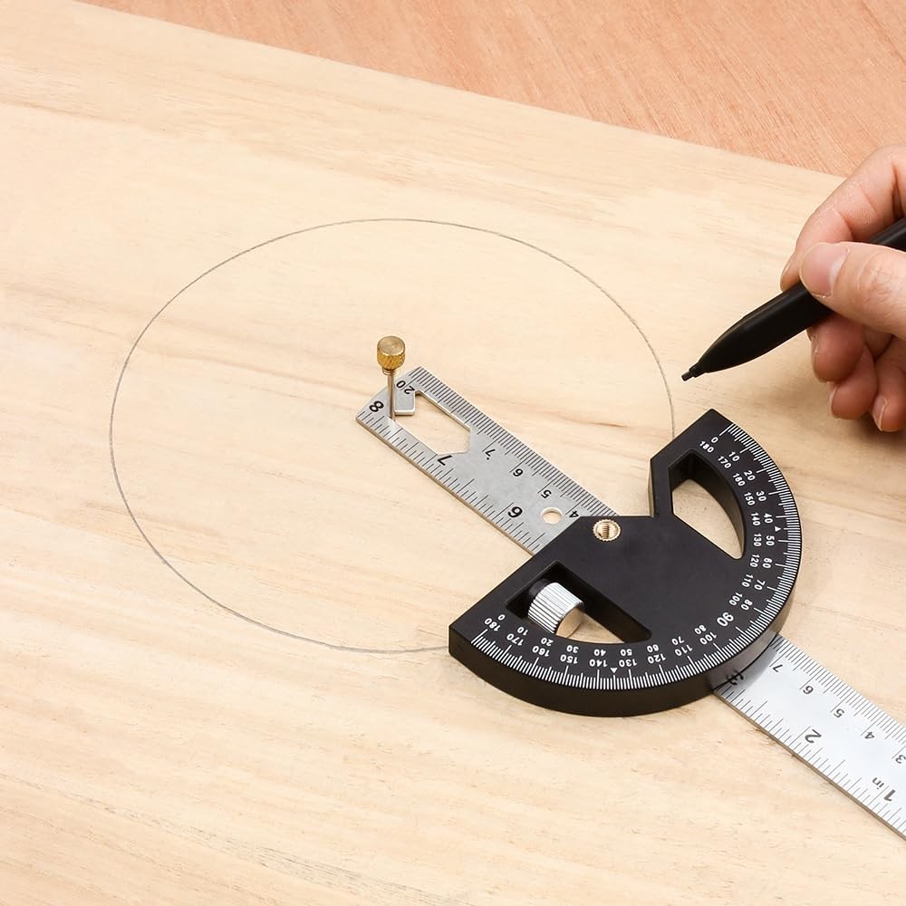 Angle Ruler, Precision Universal Protractor, Industrial Marking Ruler, Movabl...