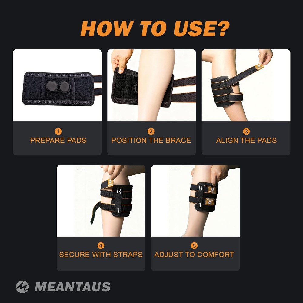 Calf Support Brace – Adjustable Leg Compression Wrap with Dual Support Pad