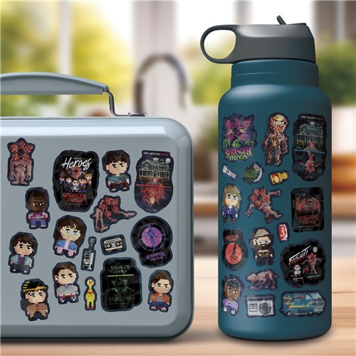 Stranger Things - Sticker Sheet Set - 33 Stickers_Double-Sided_Licensed New