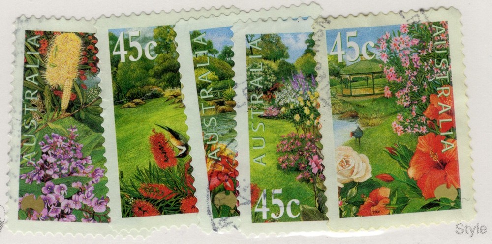 Australia ##1818-22 used Gardens set