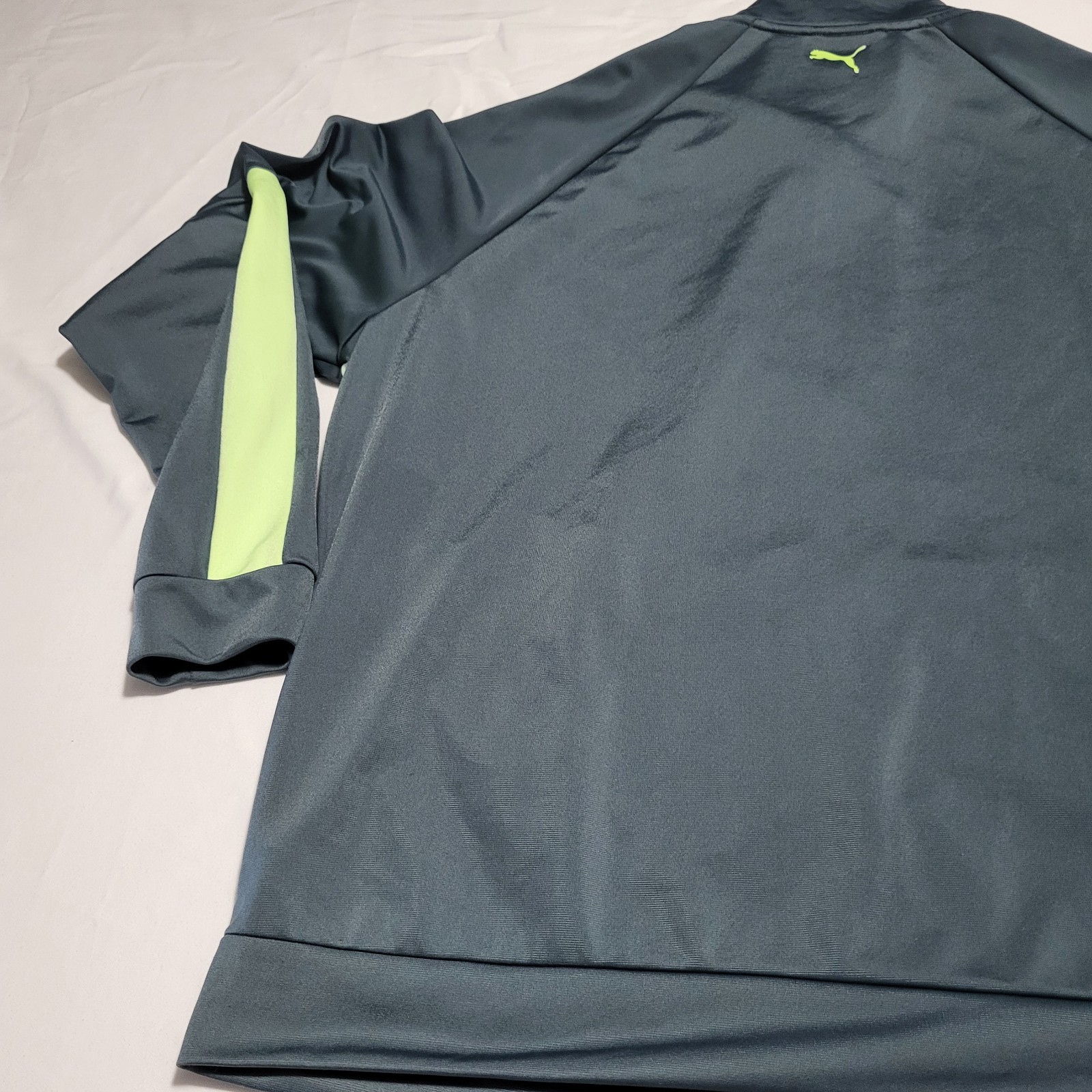 PUMA Colorblock Track Jacket Sweater Sport Retro Men's Full Zip Sz XXL