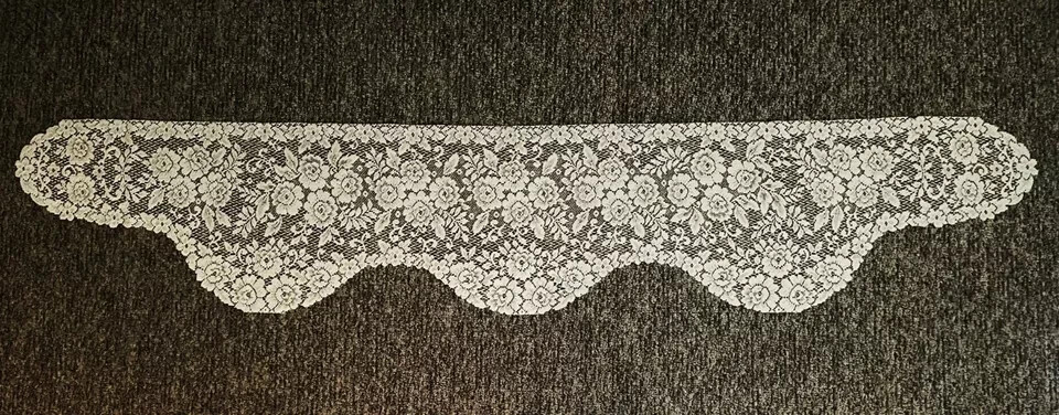 Heritage Lace Mantel Scarf Victorian Rose Ivory 84" x 15.5" Livingroom