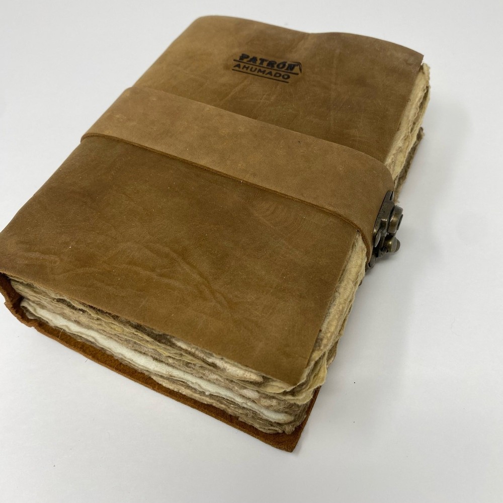 Tequila Patron brown rustic journal