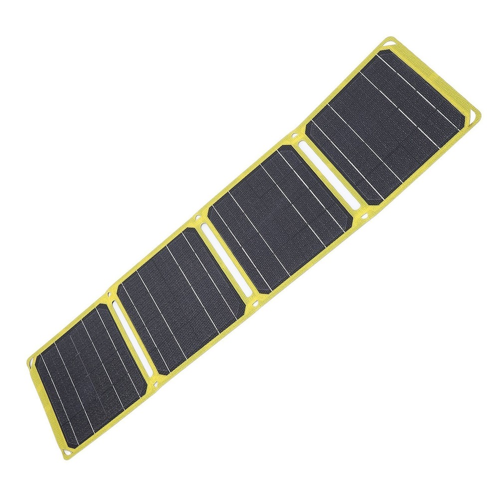 40W Foldable Solar Panel ETFE Monocrystalline Silicon Waterproof USB Type C DC