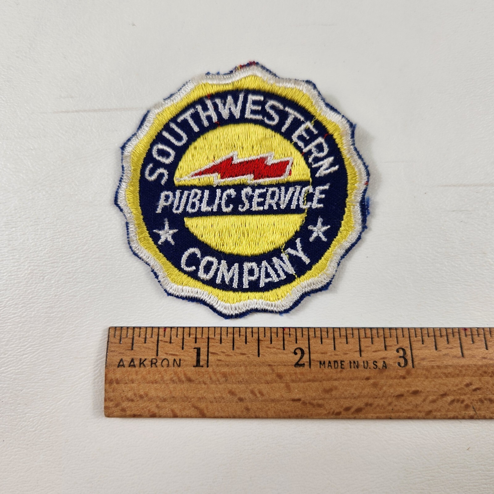 Southwestern Public Service Company Logo Patch Electric New Mexico Texas Vintage