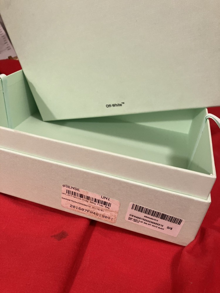 BAG BOX. OFF WHITE Empty NEW