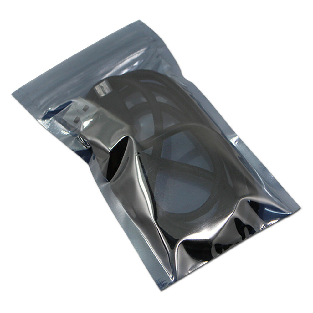 ESD Anti-Static Shielding For Zip Bag Plastic Antistatic Lock Pouch Electronics