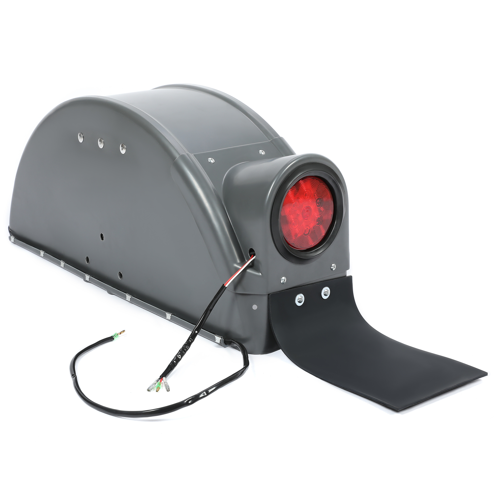 RH Fender Plastic Gray W/ Sealed Light For Demco Kar Kaddy Tow Dolly Trailer