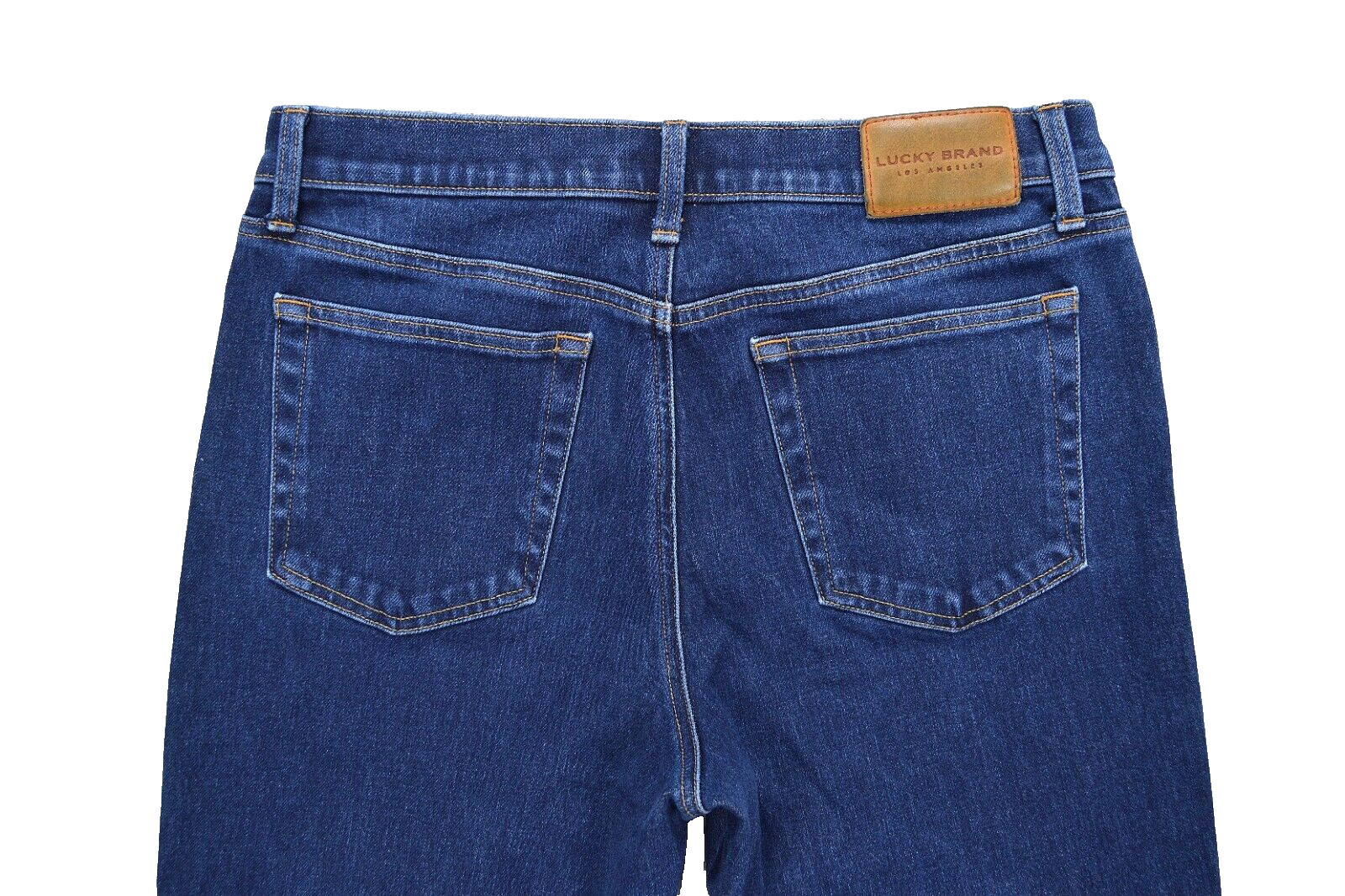 Lucky Brand Mid Rise Authentic Straight Jeans Women 12/31 Blue Denim Medium Wash
