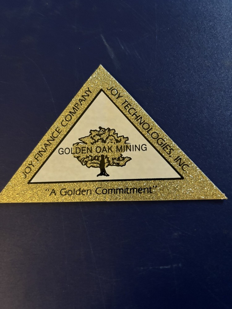 Joy Coal Mining stickers Rare