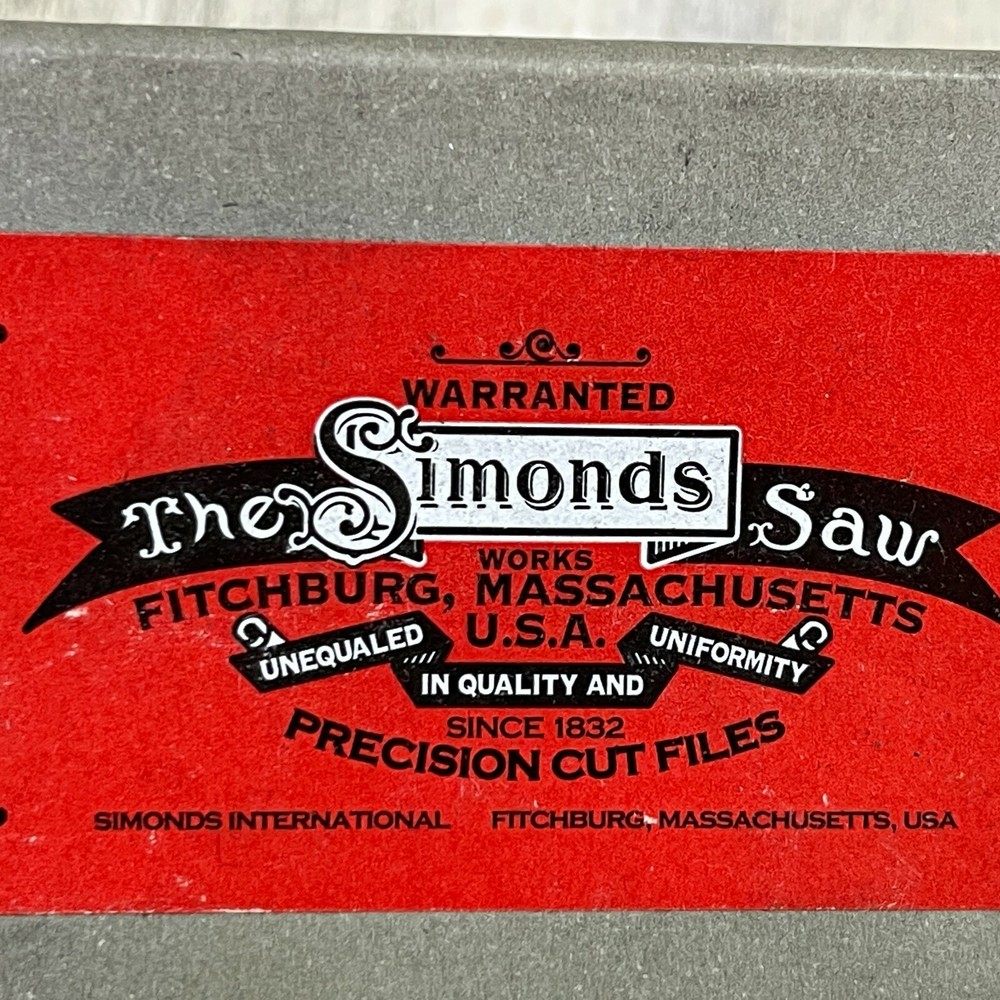 Simonds 73518500 American Pattern Three Square File 8 inch Second Cut