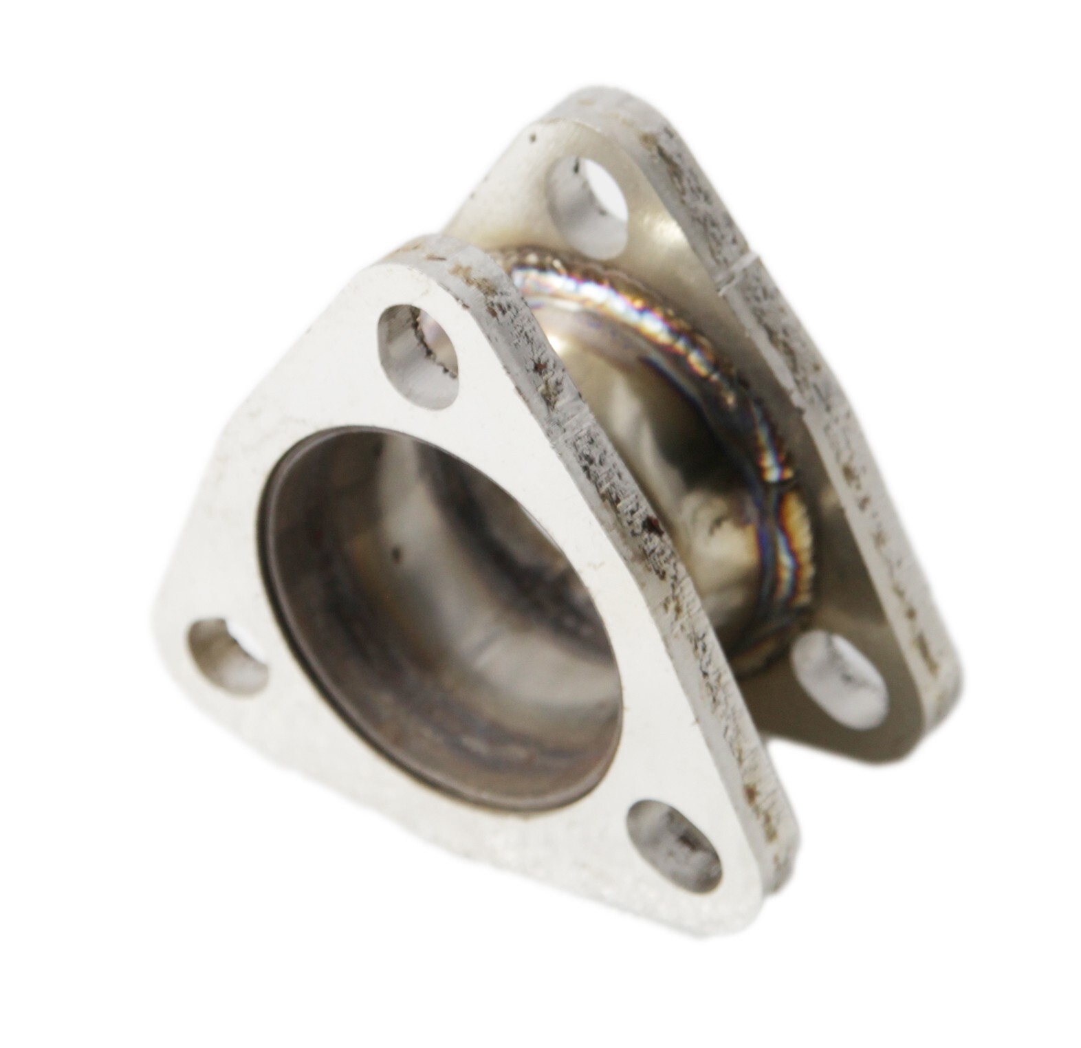 2.25"ID 3 Bolt Flange Exhaust Muffler Pipe Extension Flange Mild Steel Adapter