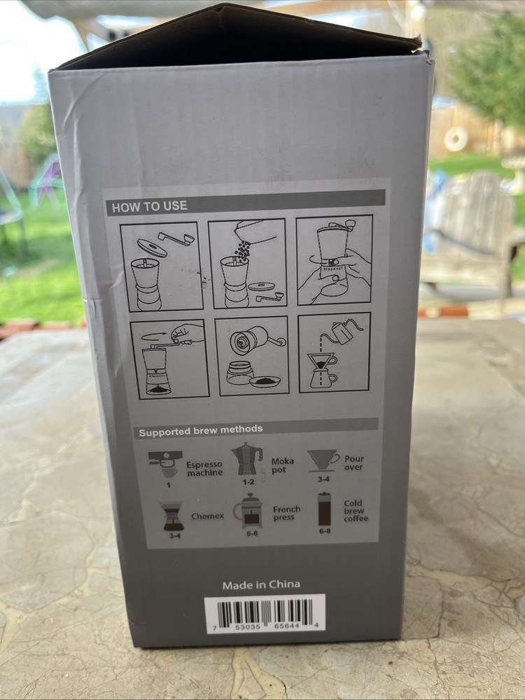 Millware Precision Manual Coffee Hand Grinder Set Adjustable Coarseness EUC