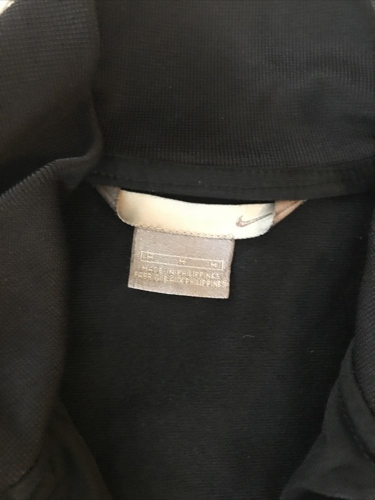 Nike Mens Jacket size Medium Black Zip Up Logo