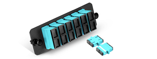 Fiber Optic Adapter Panel with 6 SC Duplex Adapters - 752687