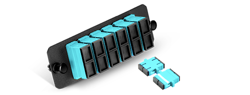 Fiber Optic Adapter Panel with 6 SC Duplex Adapters - 752687