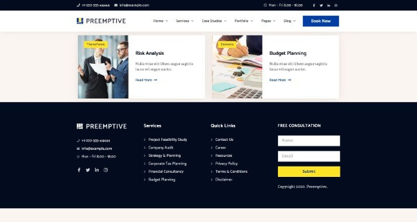 Premium Wordpress Elementor Template Kit Bundle | Finance & Law Firm theme