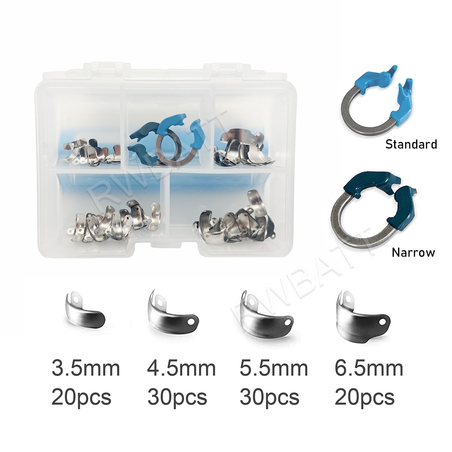 Dental Matrix Bands Ring Sectional Matrice Clamp Fit Garrison Palodent V3 System