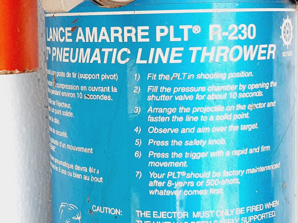 RESTECH R-230 LANCE AMARRE PLT Pneumatic Line Thrower