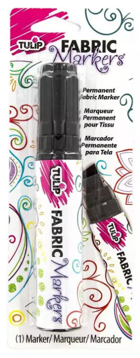 Fat Black Chisel Tip Fabric Marker New