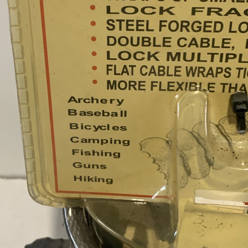 EZ Lock The Rattler New Double Cable Lock Everything