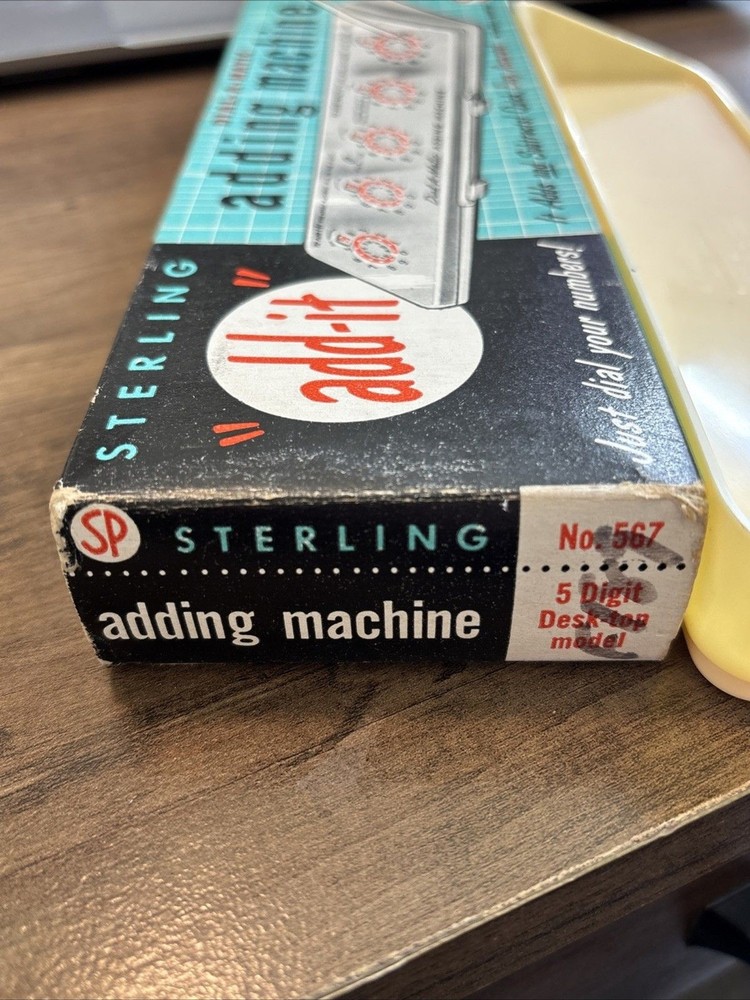 VTG Sterling Dial-A-Matic “add- It” Mechanical Adding Machine #567 Missing Pick