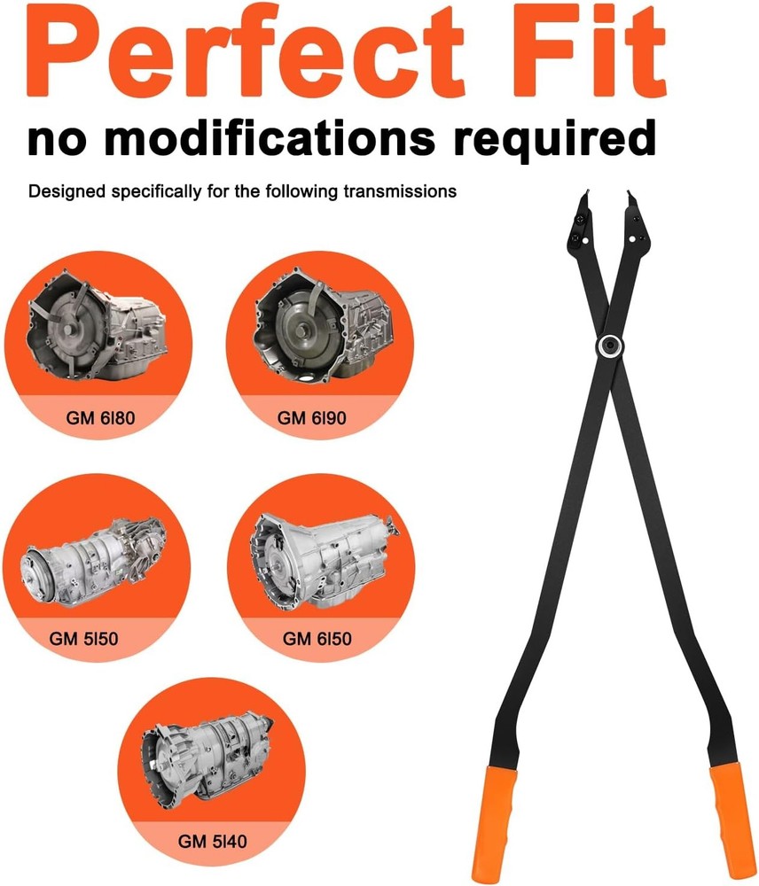 26" Internal Retaining Ring Pliers, Large Snap Ring Pliers with Straight Tips