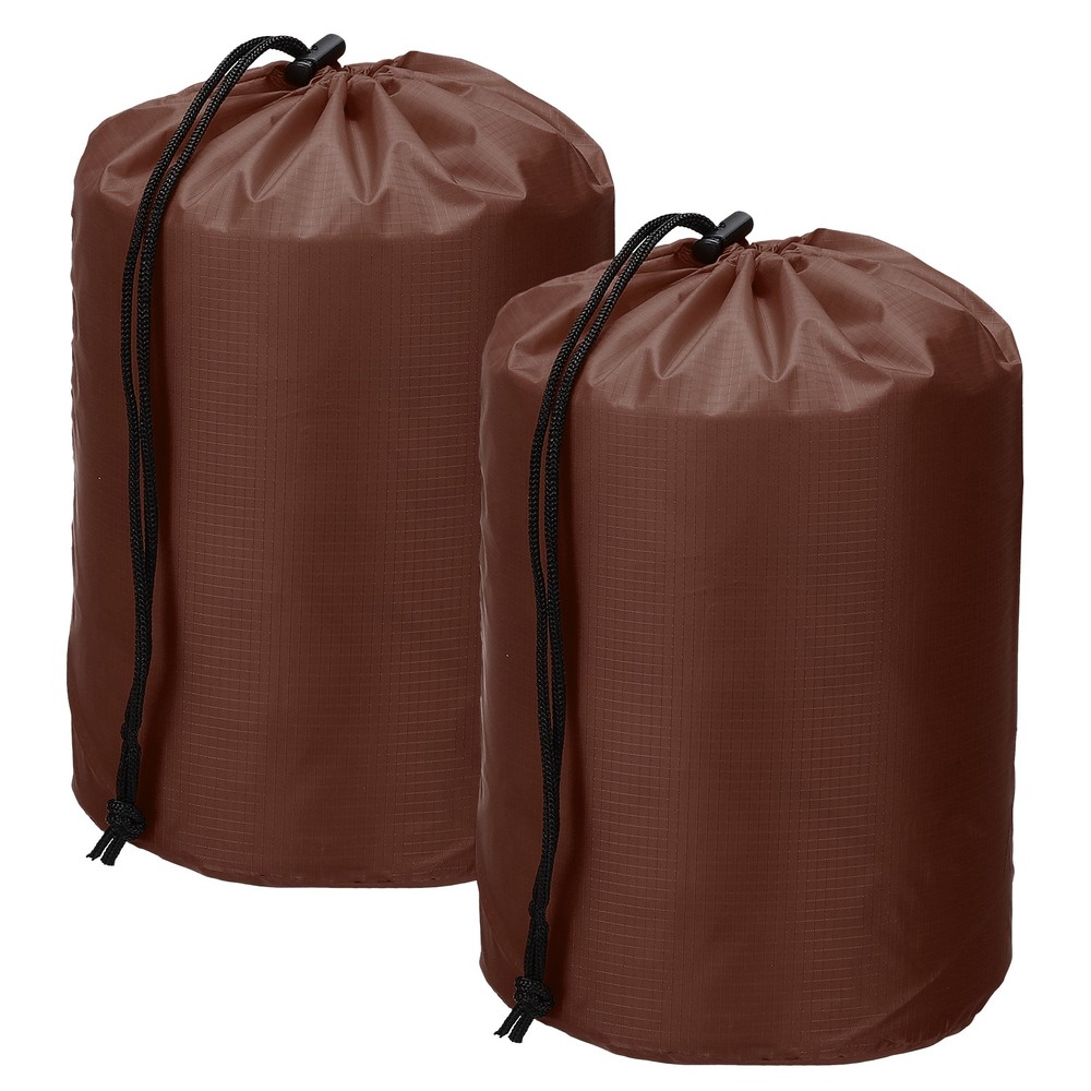 Drawstring Bag, Storage Bags, 3x5" & 2Pcs & Coffee