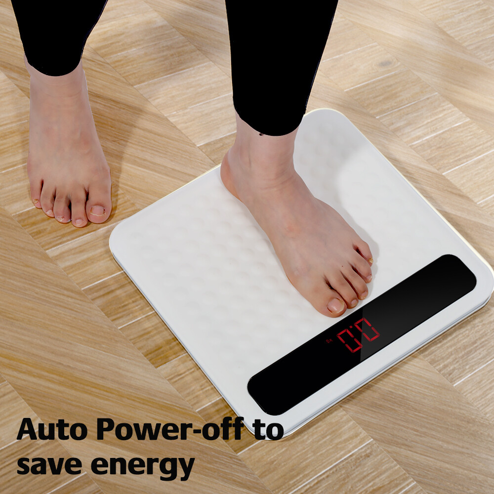Uten Digital Scale,High Precision Step-On Tech,Large Non-Slip Platform,LCD,400lb