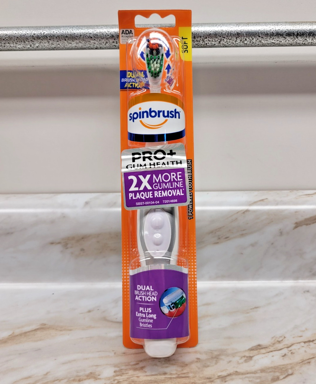Arm and Hammer Spinbrush Soft Powered Toothbrush Pro+ Gum Health Dual Action