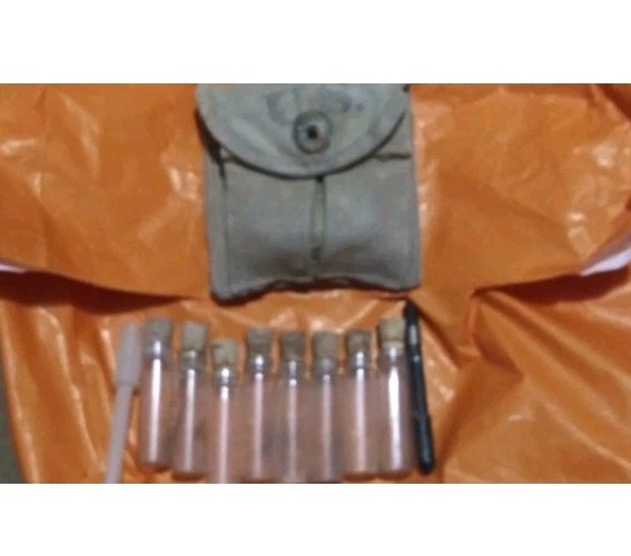 Vintage Khaki U. S. Army Medicine Kit