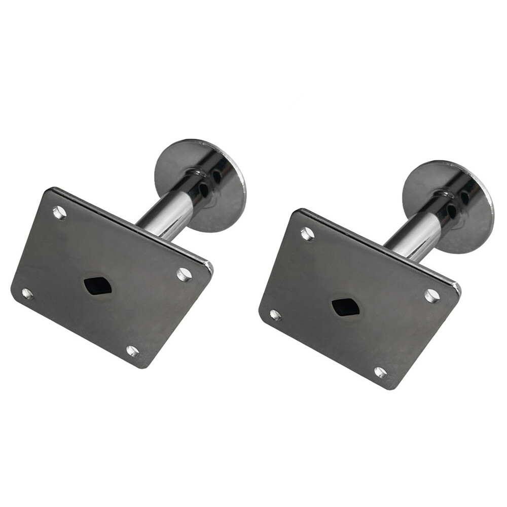 2 Pc Set 3" Wall Mounted Single Garment Hook, Chrome , Garment Hook Display